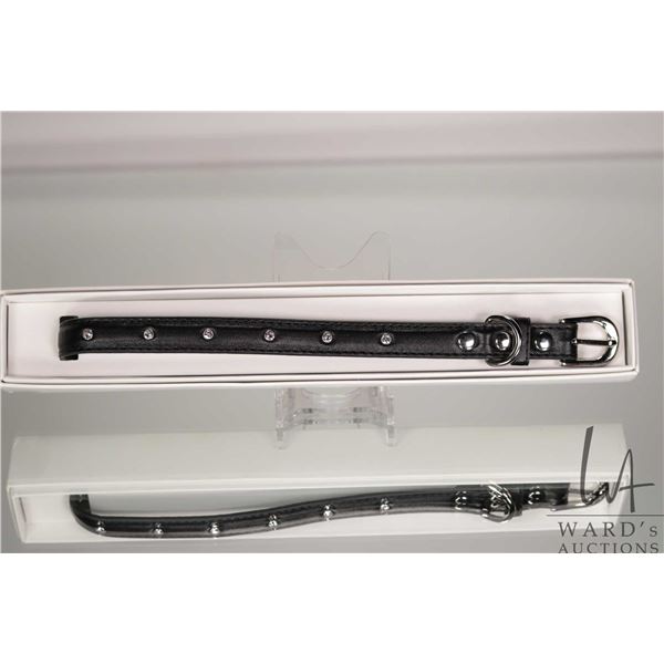 Swarovski crystal dog collar, 13" in length