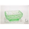 Image 2 : Vintage Uranium glass serving dish 5 1/2" square