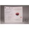Image 3 : 6.14ct Burmese ruby faceted oval cut gemstone with certificate provided by consignor