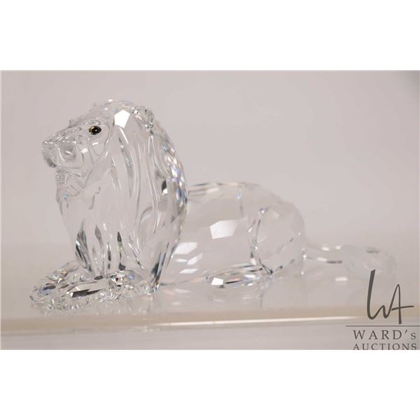 Swarovski crystal "Lion" no. 185410 2 1/2" in height. From the Inspiration Africa Collection. Includ
