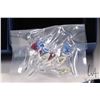 Image 6 : Four Swarovski crystal collectible tulips, each 3 1/2" in length plus two sets of 9 mini tulips and 