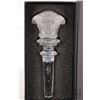 Image 2 : Rosenthal Versace frosted crystal wine stopper with original box