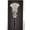 Image 5 : Rosenthal Versace frosted crystal wine stopper with original box
