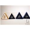 Image 1 : Four Swarovski crystal Christmas ornaments including 2001 and 2005 and two 2009 including gold and c