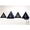Image 1 : Four Swarovski crystal Christmas ornaments including 1996, 1999, 2008 and 2011