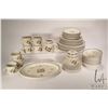 Image 1 : Royal Doulton Lambeth Stoneware "Cornwall" L.S. 1015 including settings for eight of 10 1/2" dinner 