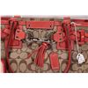 Image 3 : Selection of Coach purses and wallets including Hampton Signature beige canvas, serial no. F15665 an