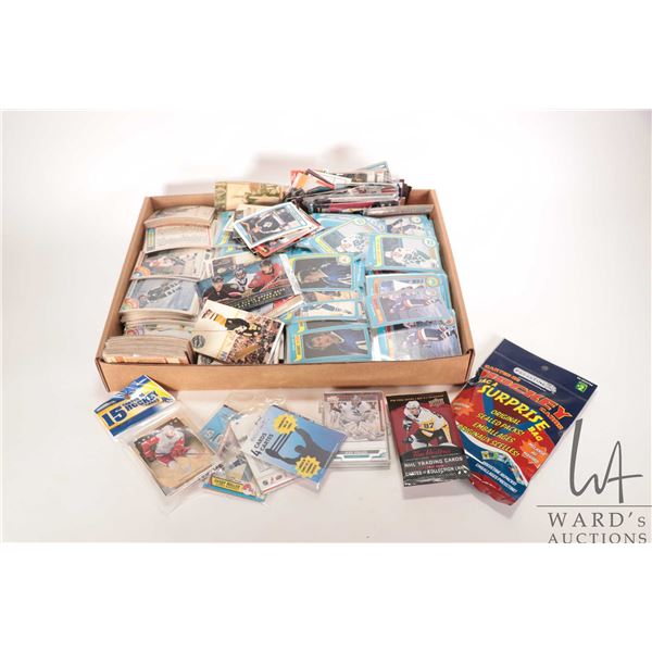 Large selection of vintage hockey cards including late 1970's and early 1980 O-Pee-Chee and unopened