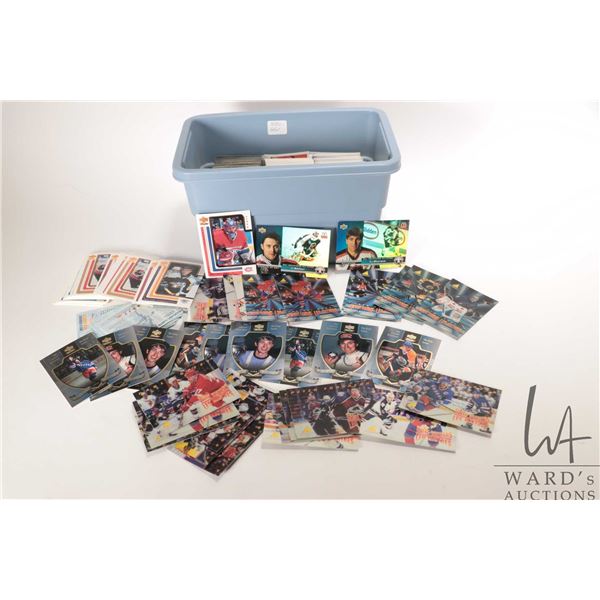 Large selection of MacDonald's hockey trading cards including Upper Deck and Pinnacle from the late 