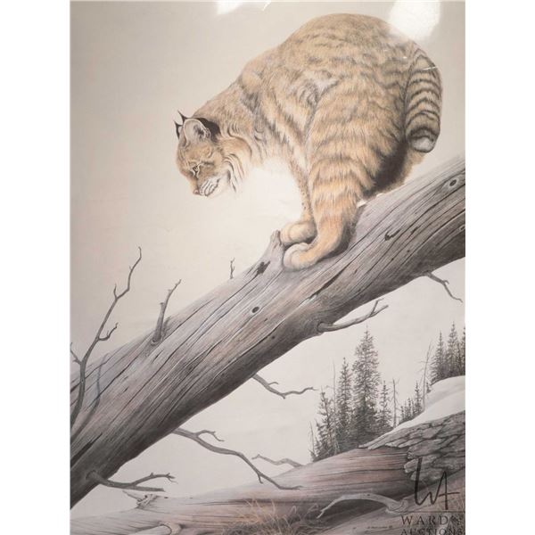 A. Halliburton, unframed limited edition print titled "Fallen Timber" 222/300, pencil signed by arti