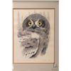 Image 3 : Randy Fehr, two framed limited edition prints including "Snowy Owl Chick" 9/10 and "Bobcat " 9/10, b