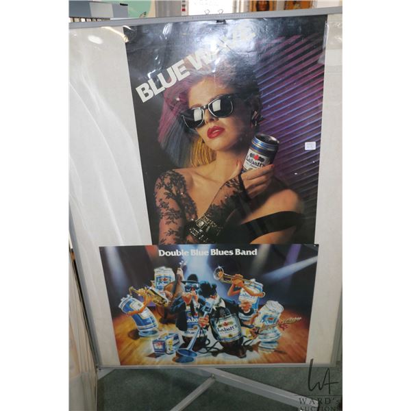 Five vintage Labatt's Blue advertising posters