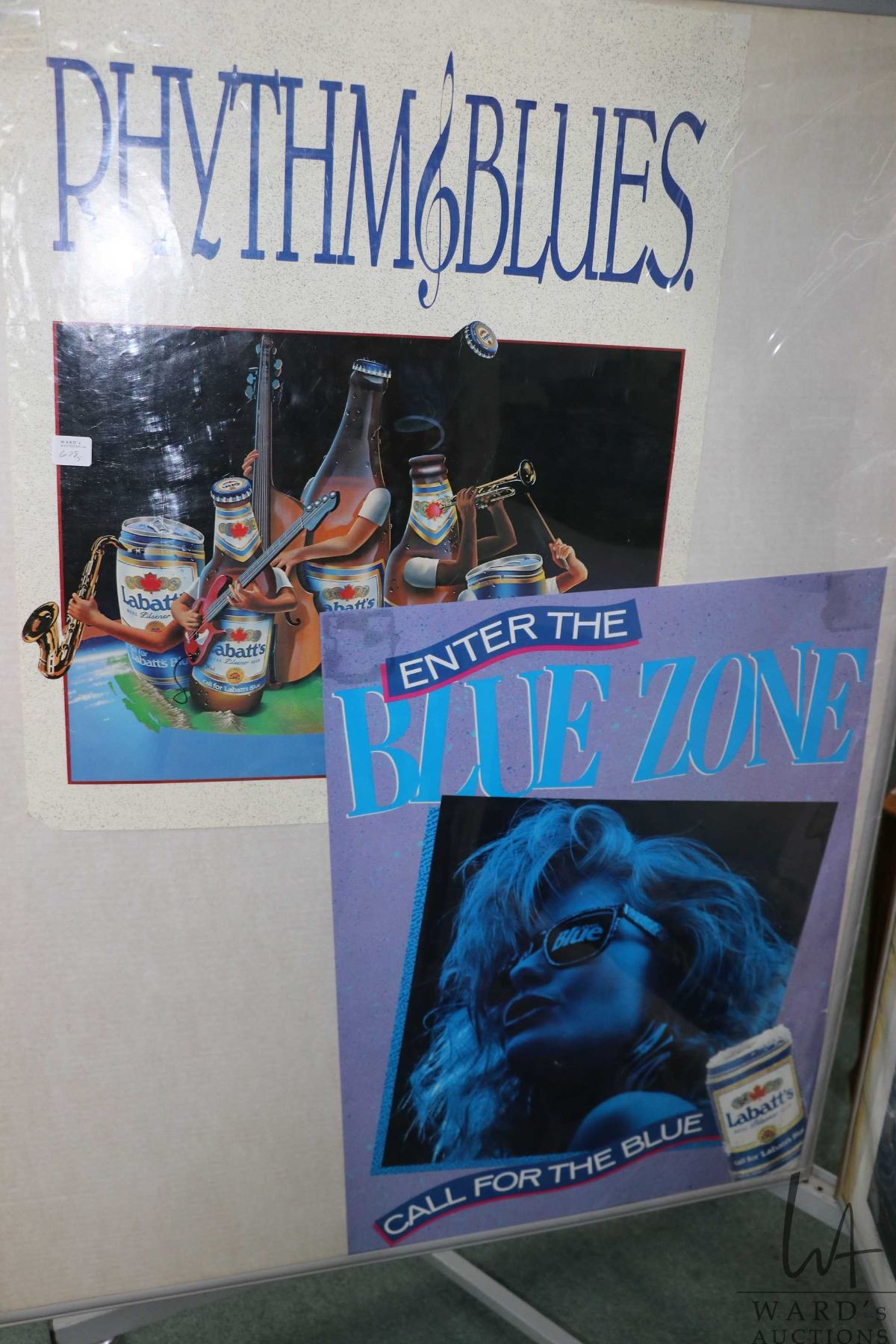 Vintergön Rabatt Five vintage Labatt's Blue advertising posters