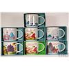 Image 1 : Seven Starbucks coffee mugs Disney Parks "You Are Here" collection featuring Orlean Square with purp