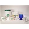Image 1 : Selection of six Starbucks collectibles including mugs, espresso cup with saucer and two lidded cani