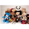 Image 3 : Selection of teddy bear stuffies including Curly Critters, Build-A-Bear, Russ, Keel Toys,Starbucks C