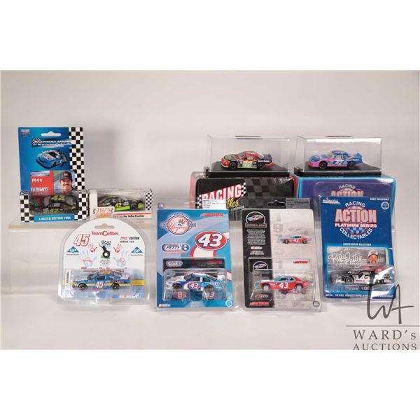 Eight limited edition 1:64th scale Action collectible die cast cars including six Kyle Petty and two