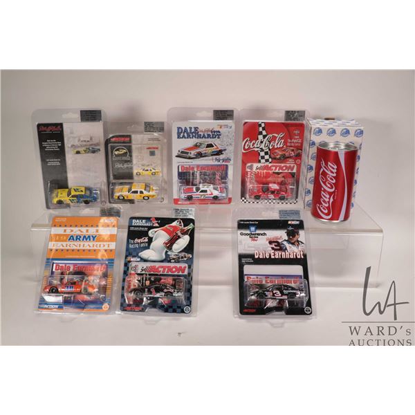 Eight limited edition Action 1: 64 scale collectible cars including seven Dale Earnhardt and one Dal
