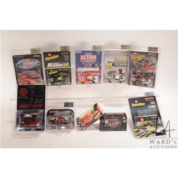 Ten1: 64 scale die cast collectible race cars including Ricky Rudd 1995-2002 and Jamie Mc Murray 200