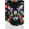 Image 3 : Vintage Dolce and Gabbana embroidered lace mini dress with colourful floral design and scalloped hem