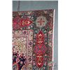 Image 2 : 100% Iranian hand made wool carpet Tabriz with center medallion, blue background and highlights of r