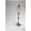 Image 1 : Antique sterling silver electric table lamp with a rich and royal provenance. Made by Hawksworth Eyr