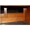 Image 16 : Antique Louis XVI walnut cylinder desk with extensive decorative inlay, leather top pull out writing