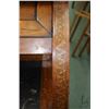 Image 18 : Antique Louis XVI walnut cylinder desk with extensive decorative inlay, leather top pull out writing