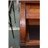 Image 19 : Antique Louis XVI walnut cylinder desk with extensive decorative inlay, leather top pull out writing