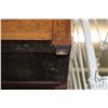 Image 23 : Antique Louis XVI walnut cylinder desk with extensive decorative inlay, leather top pull out writing