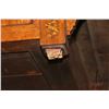 Image 29 : Antique Louis XVI walnut cylinder desk with extensive decorative inlay, leather top pull out writing