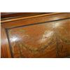 Image 33 : Antique Louis XVI walnut cylinder desk with extensive decorative inlay, leather top pull out writing