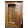 Image 2 : Antique Sheraton single mirrored door wardrobe with inlaid banding and panels on drawere base, note: