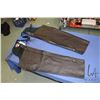 Image 1 : Pair of black leather riding chaps made by Bristol size XL, used very little, if at all
