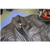 Image 2 : Black leather biker style jacket from The Leather Range, size 2XL ( Full Size)