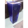Image 1 : Tall blue glazed planter, 36" H X 15" square