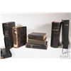 Image 2 : Nine antique hard cover and leather bound books including German bibles and religious books plus an 