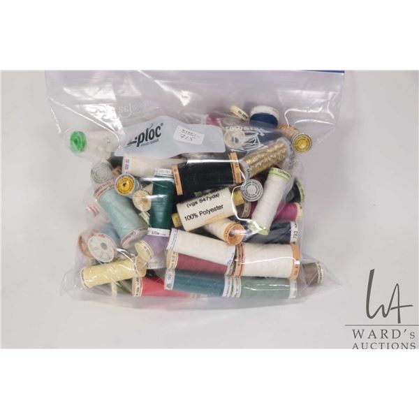 Selection of Mettler and Gutterman spools of thread