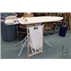 Image 1 : Ironing board with undershelf, two pressing hams etc.