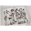 Image 1 : Two trays of sterling silver and silverplate collectible spoons and a set of hallmarked sugar tongs