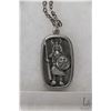 Image 2 : Vintage mid century Jorgen Jensen, Denmark, Viking motif no. 337 pewter pendant on 20" neck chain