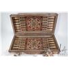 Image 4 : Syrian/ Middle Eastern parquetry and marquetry game board for chess, checkers and backgammon. Includ