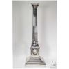 Image 1 : Antique silverplate Corinthian column table lamp base 22"