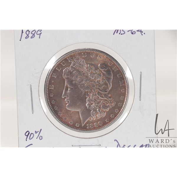 1889 US. Morgan silver dollar