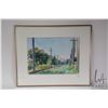 Image 2 : Norma Larson, framed original watercolour painting labeled on verso " McCleery Gold Course-Waterlili