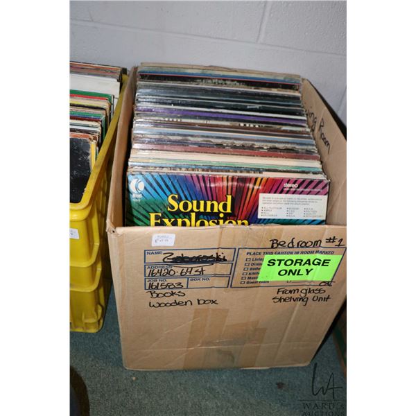 Box of vintage LP's including Elton John, Three Dog Night, April Wine, Neil Diamond, Bony M, Bananra