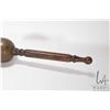 Image 3 : Antique brass instrument with heavy weighted ball on one end, large brass float and wooden handle. C