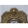 Image 2 : Antique French Eugene Farcot Renaissance revival repousse brass wall clock with enameled Roman numer