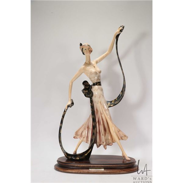 H. Sautiui art deco figurine 20" in height