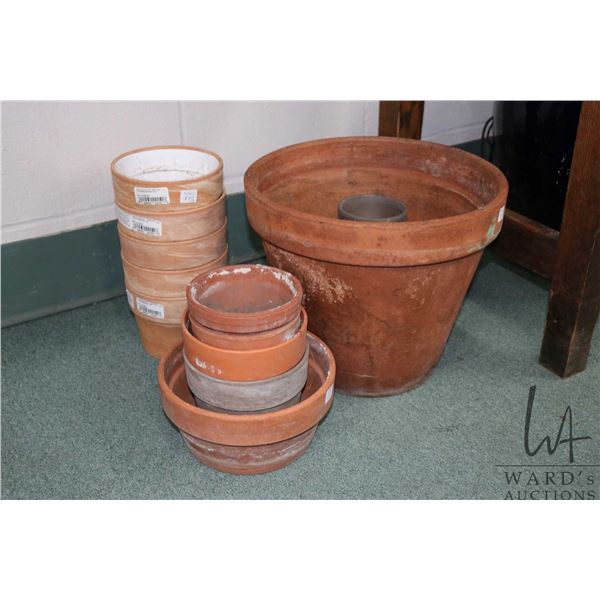 Collection of clay pots